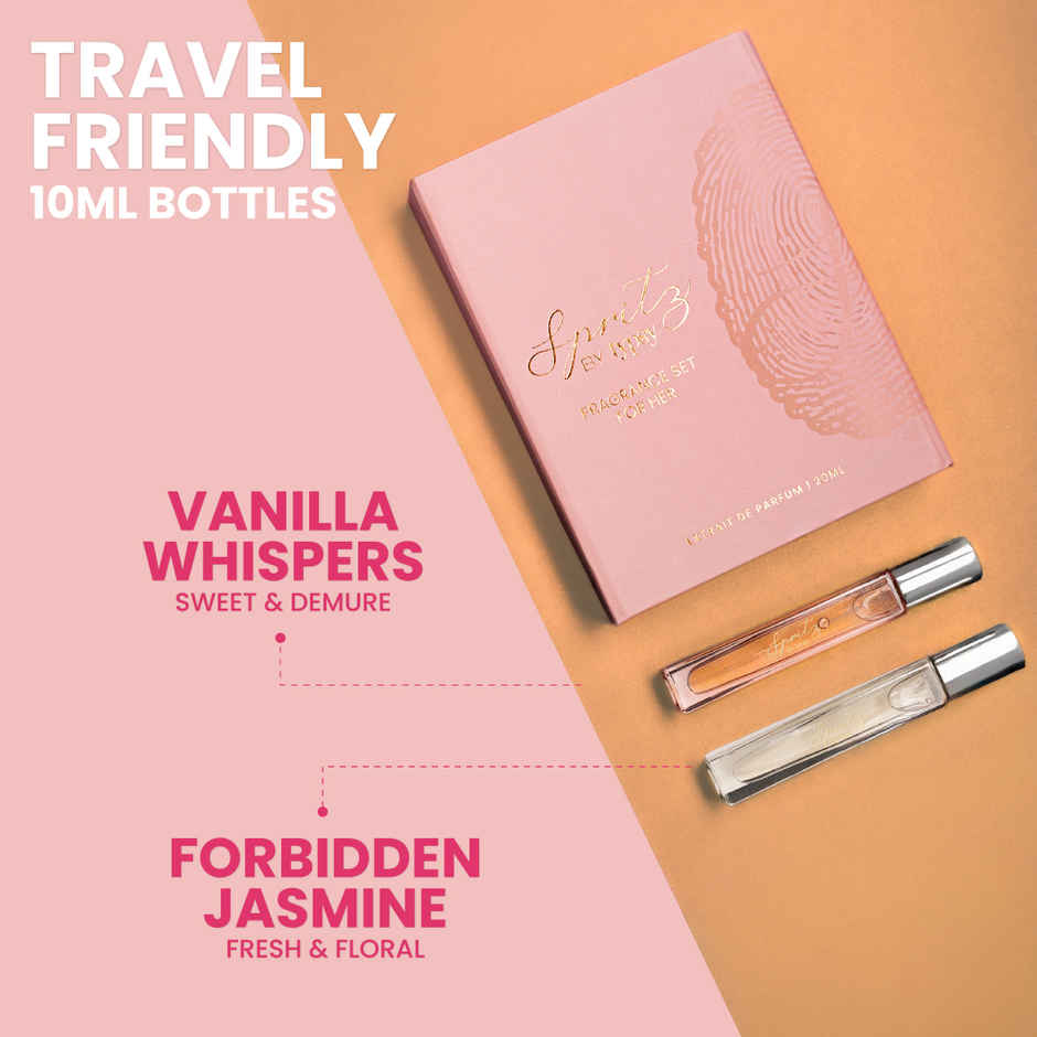 Spritz by Typsy Perfume Gift Set Vanilla Whispers, Forbidden Jasmine