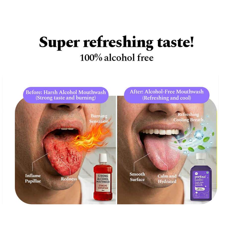 Perfora Purple Magic Whitening Mouthwash
