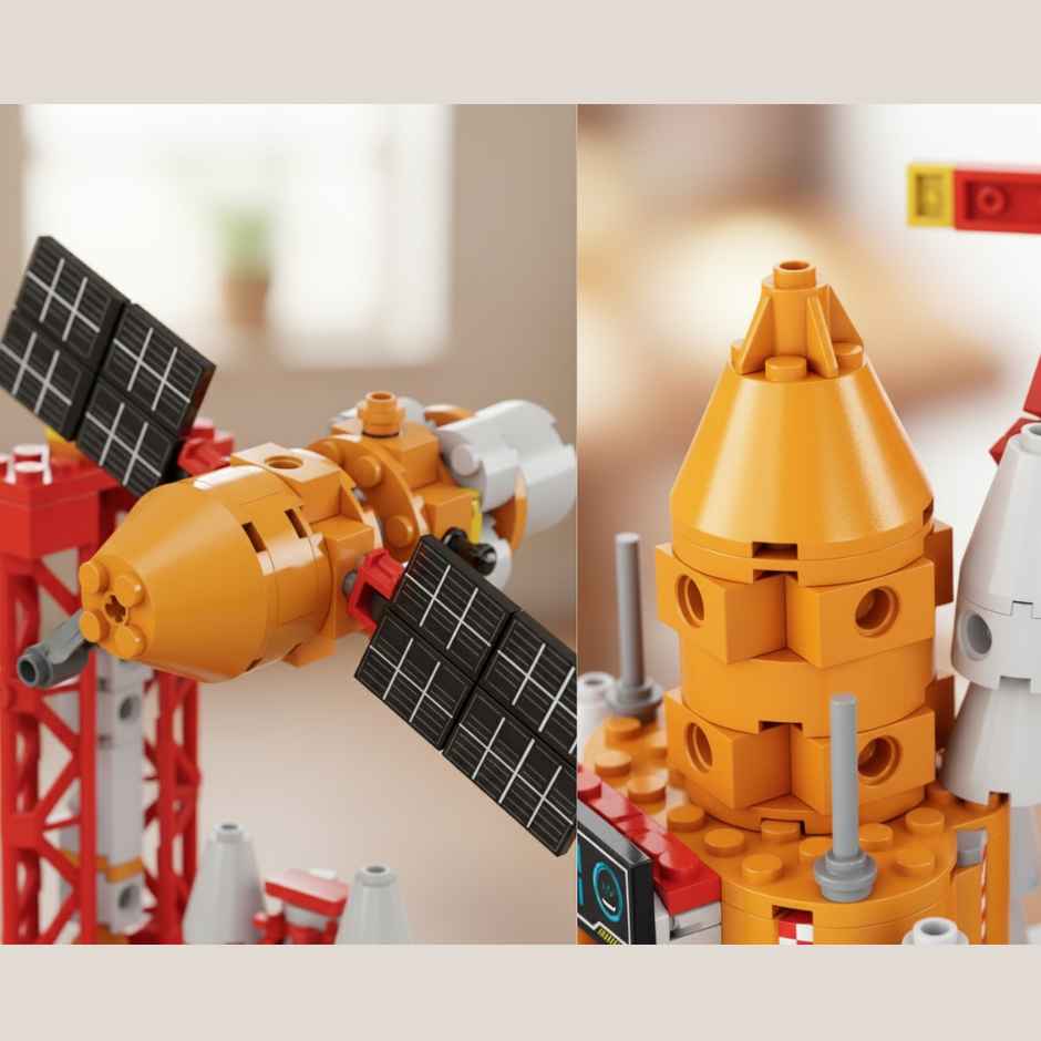 Apex Space Building Blocks 119 Pieces | 3-in-1 Rocket Set | STEM Toy