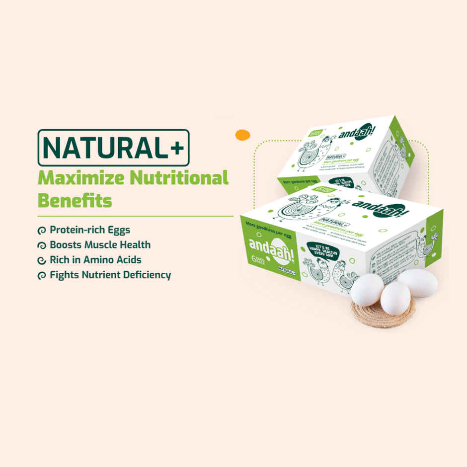 Andaah Natural+ White Eggs