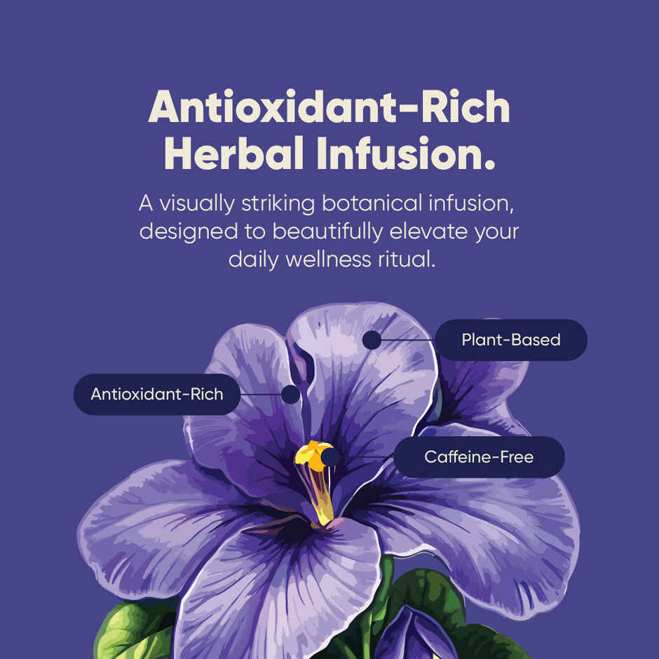 Tencha Butterfly Pea Flower Caffeine-Free Blue Tea Herbal Infusion