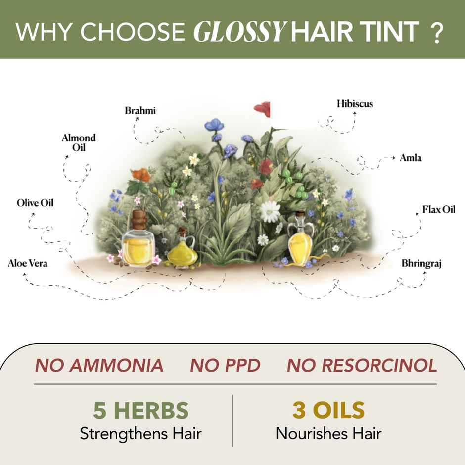 Paradyes Glossy Hair Tint Natural Hair Color - Espresso Brown