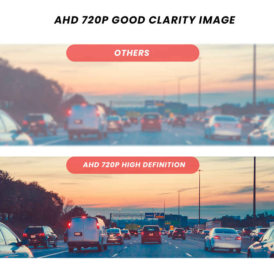 Potauto Rear Parking Line Camera A004 | Waterproof | Night Vision | Metal - Enhanced Vehicle Safety