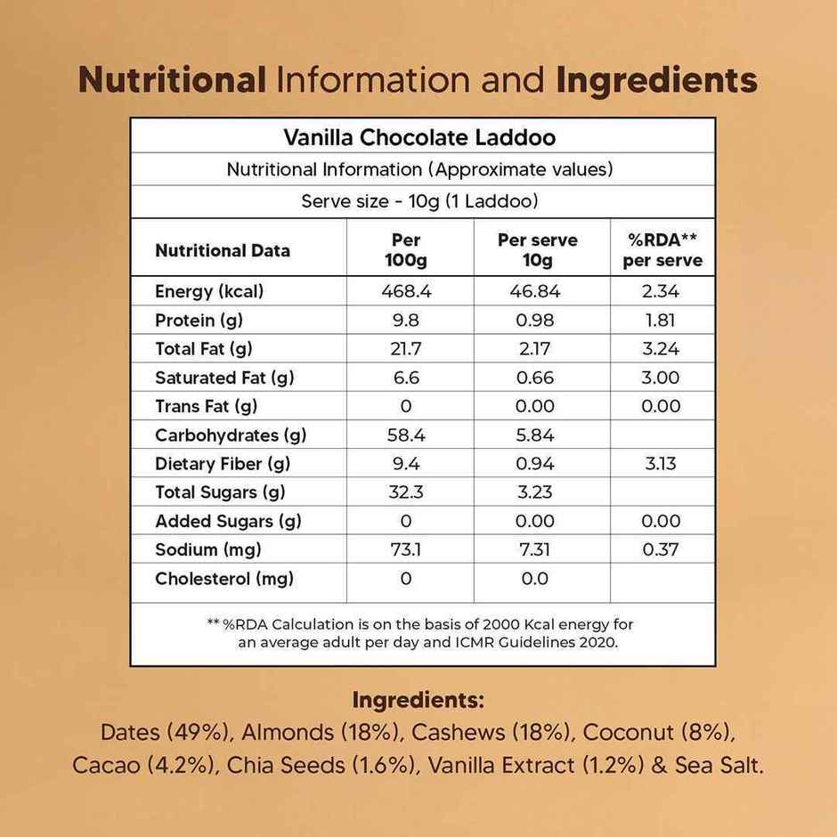 Eat Better Co Vanilla & Chocolate Laddoos High Protein, Truly Natural