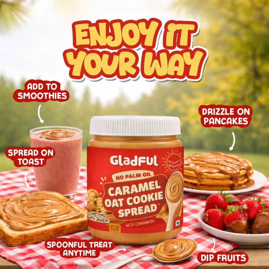 Gladful Caramel Oat Cookie Spread
