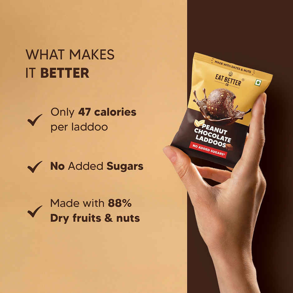 Eat Better Co Peanut Chocolate Sugar-Free Laddu