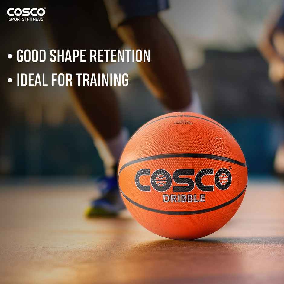 Cosco Dribble Rubber Basketball (Orange)