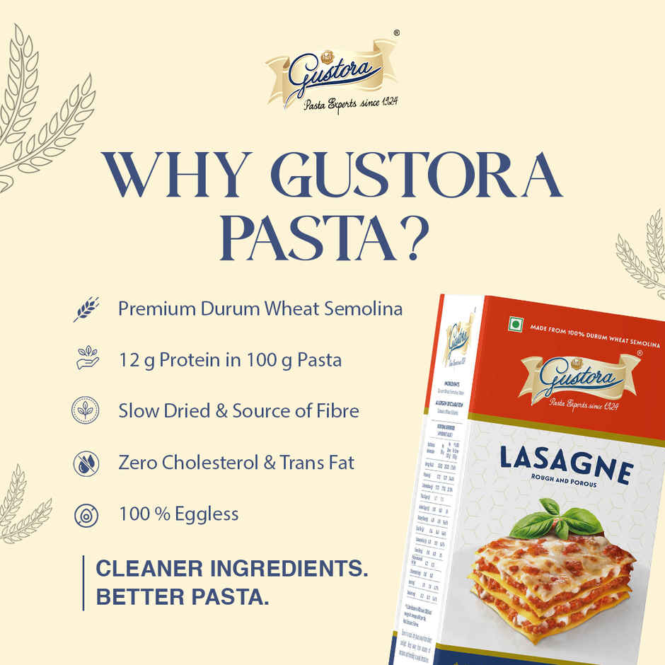 Gustora Lasagne Pasta