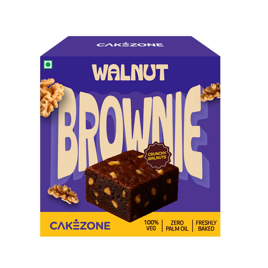 Cakezone Choco Fudge Brownie (40g) & Cakezone Walnut Brownie (80g) Combo