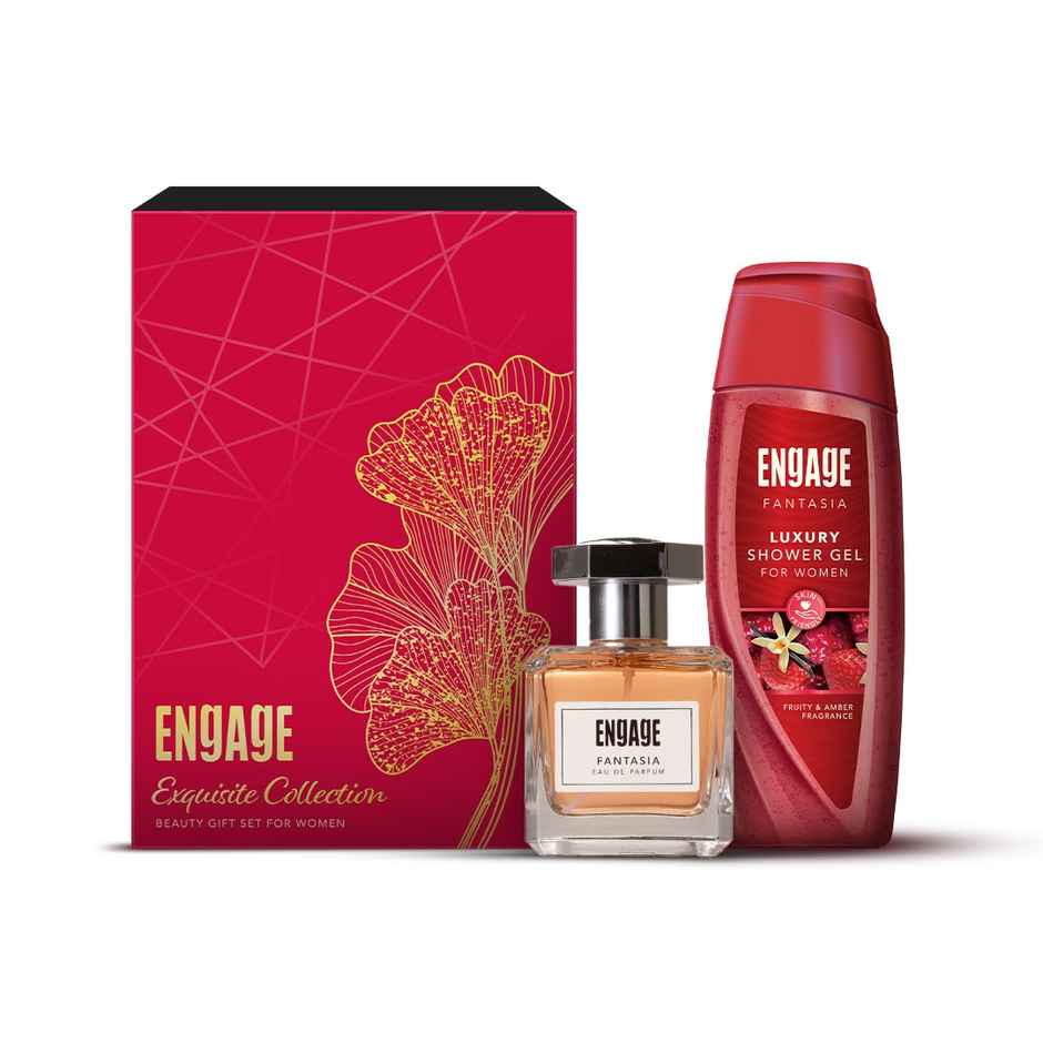 Engage Exquisite Collection Luxury Beauty Gift Set For Women, Combo Set Of 2 Large