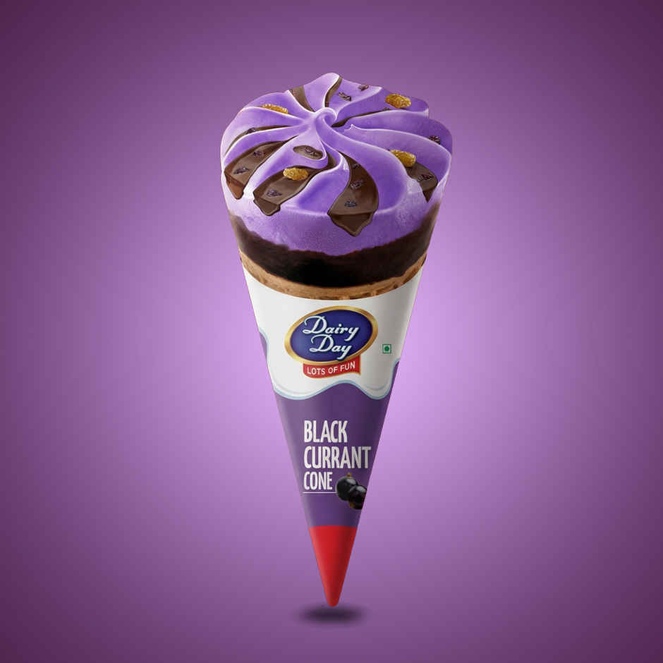 Dairy Day Blackcurrant Ice Cream Cone | Fruity & Creamy