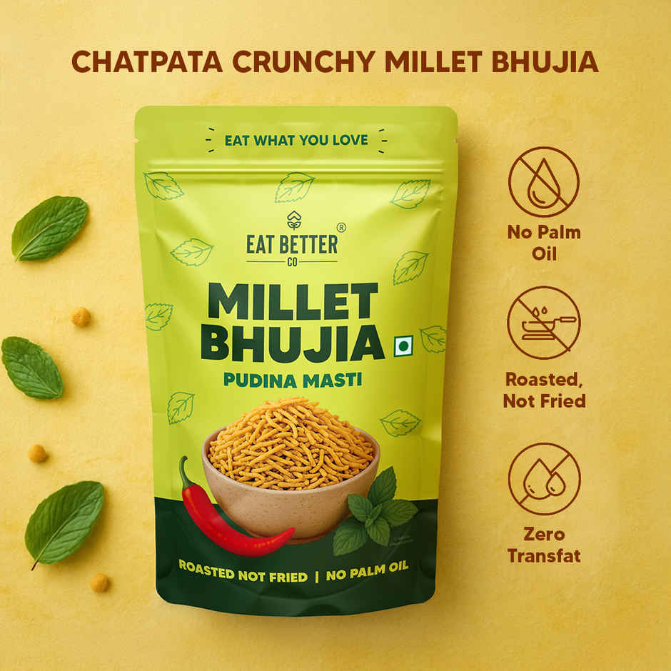 Eat Better Co Millet Bhujia | Pudina Masti | Roasted