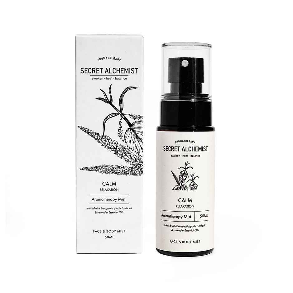 Secret Alchemist Calm Face Mist with Hyaluronic Acid & Lavender for Hydration & Relaxation