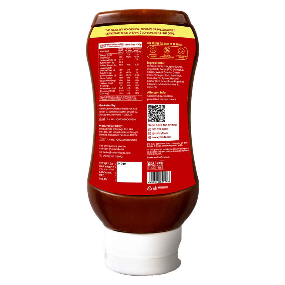 Troovy Tomato Sauce (Chemical-Free)