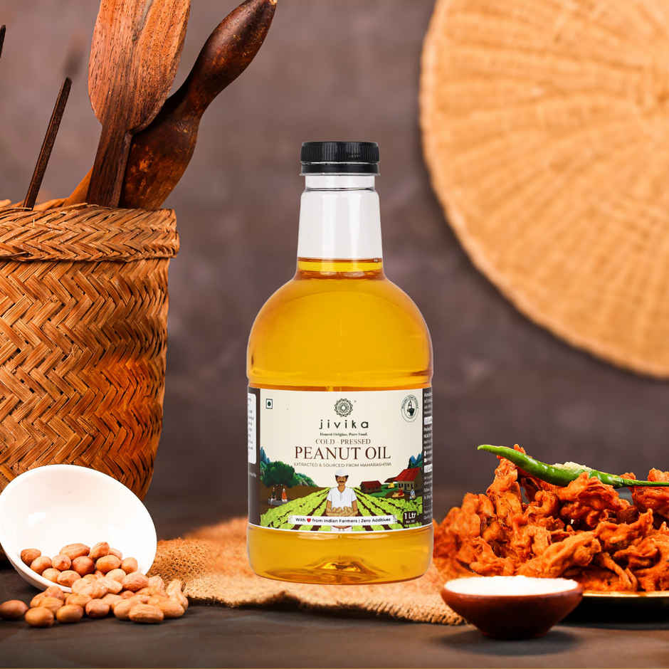 Jivika Groundnut (Peanut) Cold Pressed Oil | Healthy Cooking Oil