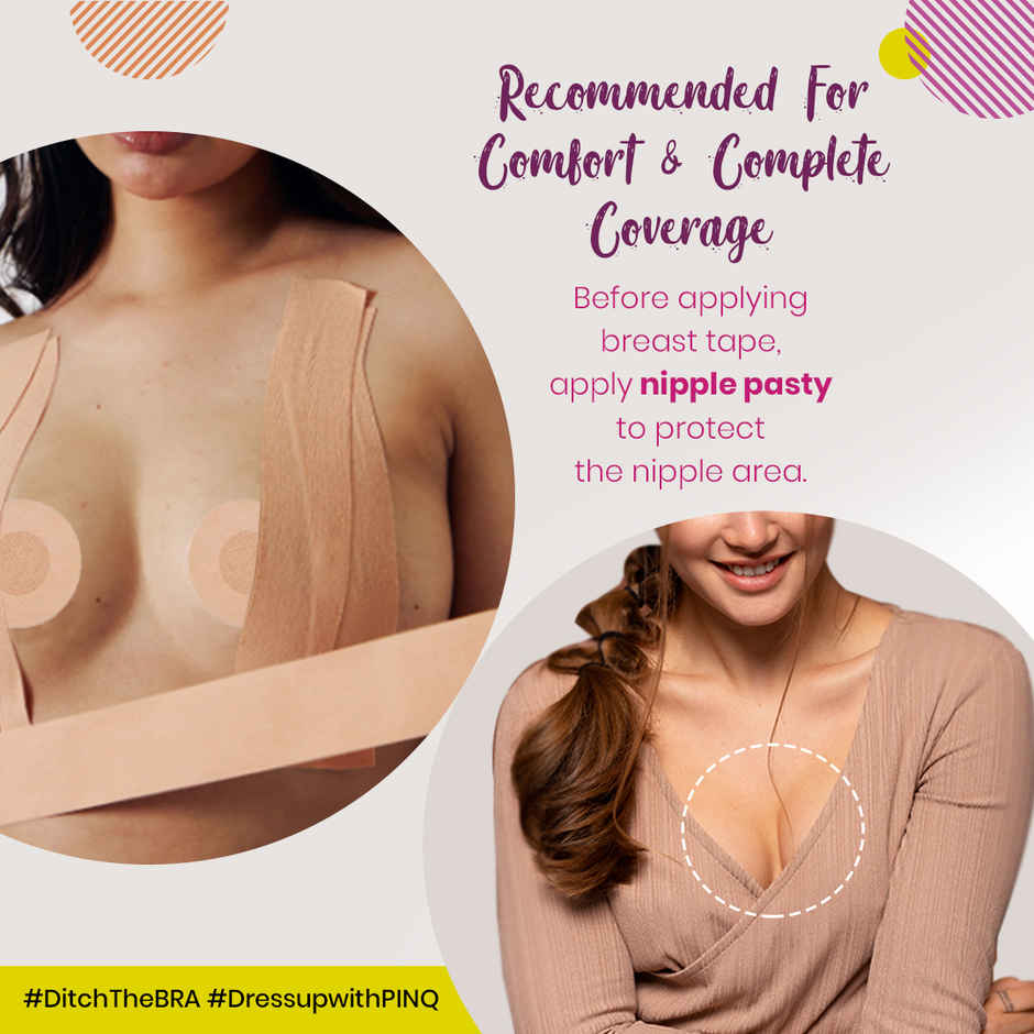 Pinq Polka Breast Lift Tape 7.5 Cm Wide - Nude