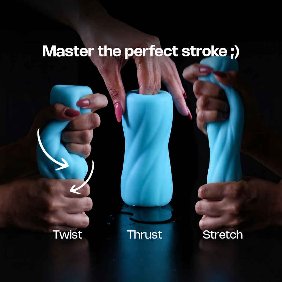 Leezu's Toofan Personal Massager Stroker with Water-Based Lube for Men