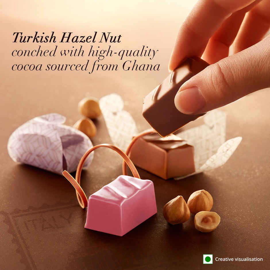 Fabelle Gianduja Trilogy- Assorted Luxury Handcrafted Chocolate Box Combo