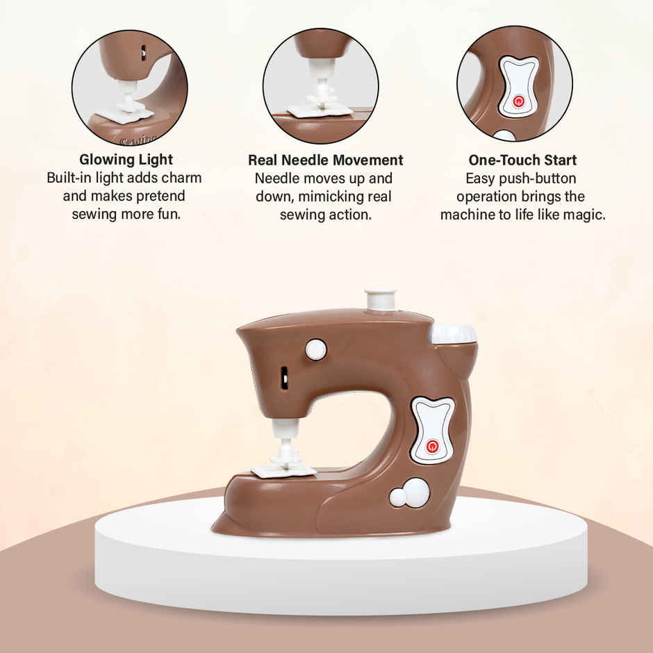 Anz Toy Brown Sewing Machine