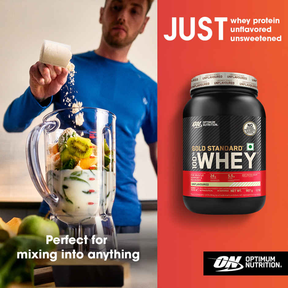 Optimum Nutrition Gold Standard Whey Protein Powder | Unflavored