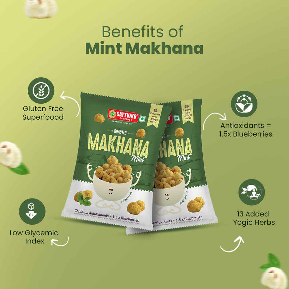 Sattviko Antioxidant Mint Roasted Makhana