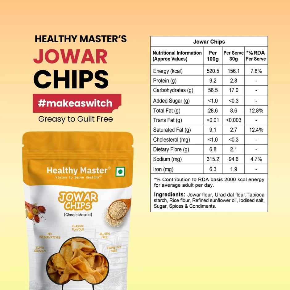 Healthy Master Jowar Chips