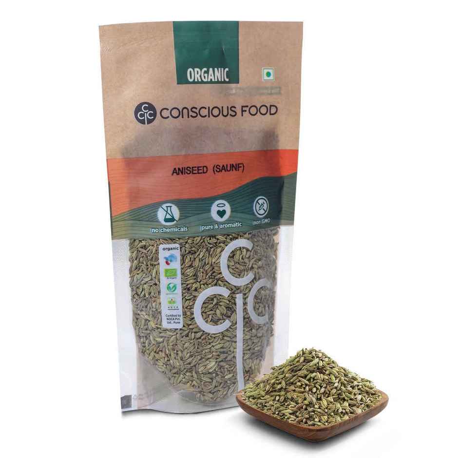 Conscious Food Organic Saunf Seeds