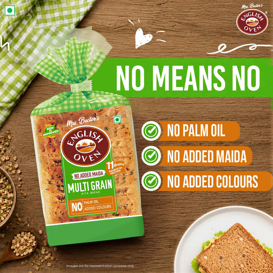 English Oven Zero Maida Multigrain Bread | High Fibre | 11 Grains