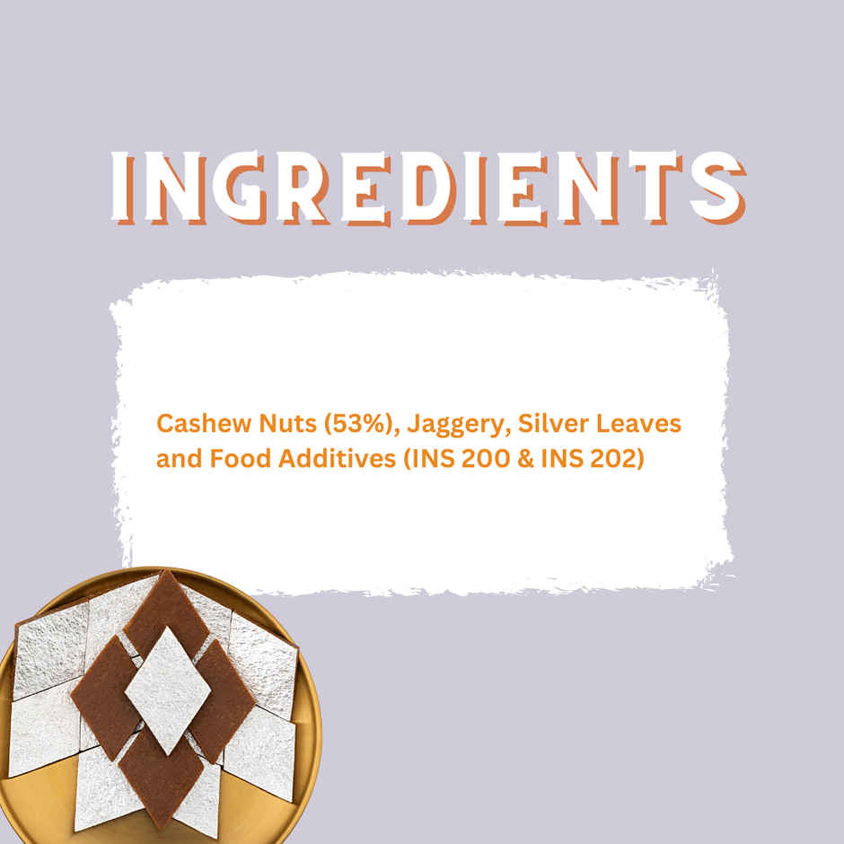 Daadi's Jaggery Kaju Katli