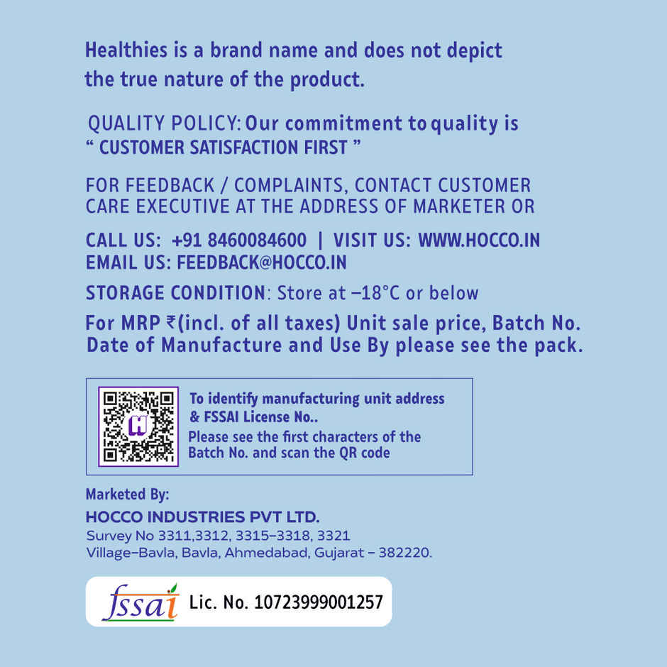 Hocco Healthies Creamy Vanilla Ice Cream Tub