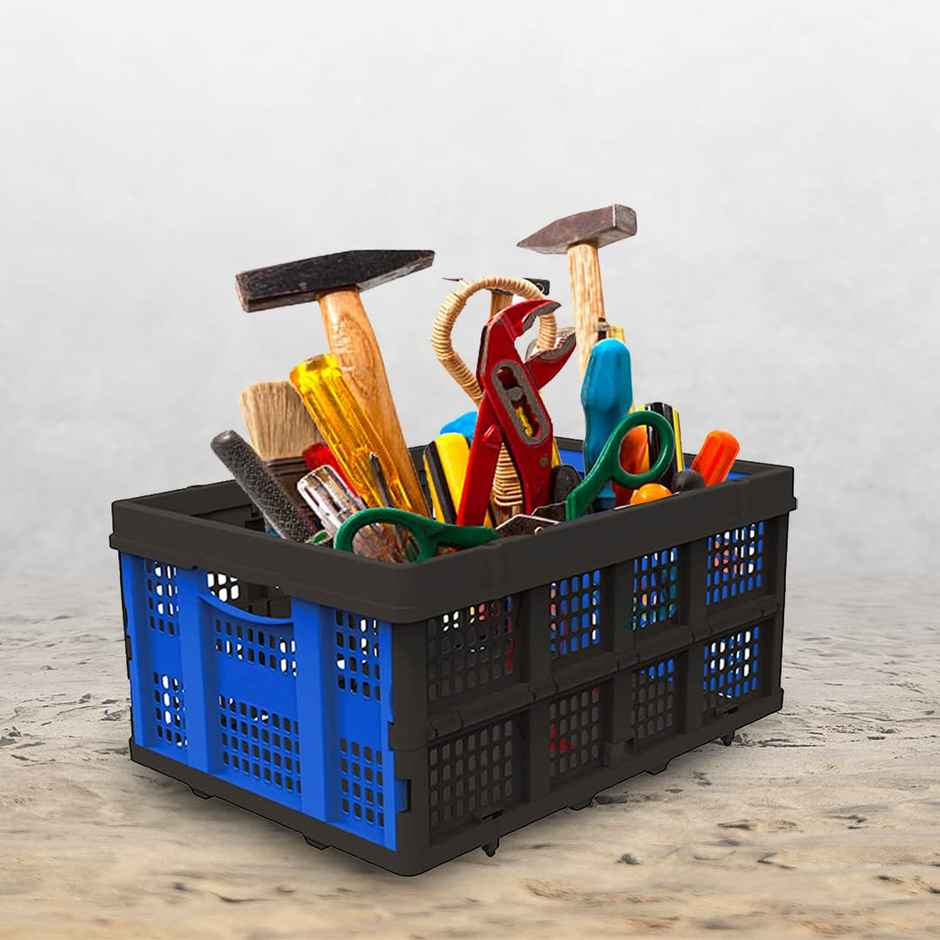 Cheston Collapsible Folding Basket with 25Kg Capacity | 56 x 41 x 27 cm