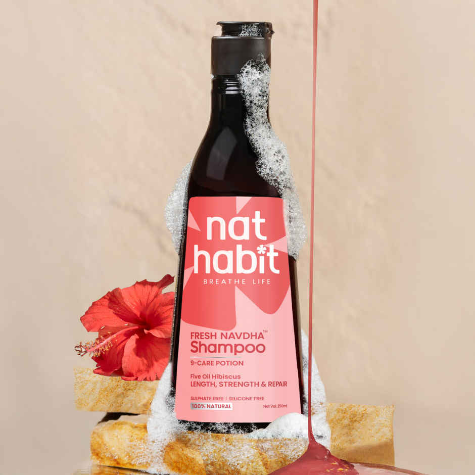 Nat Habit Hibiscus Shampoo For Long & Thick Hair Combo