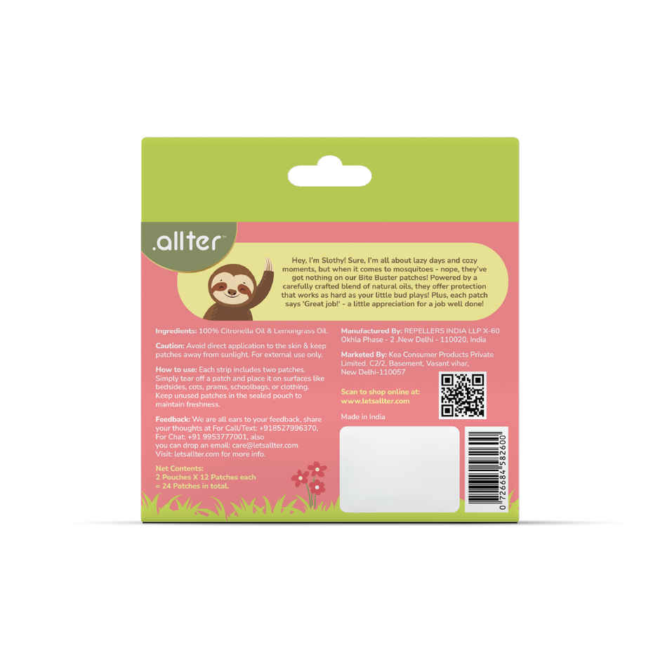 allter Bite Busters Mosquito Repellent Patches - Pack Of 1