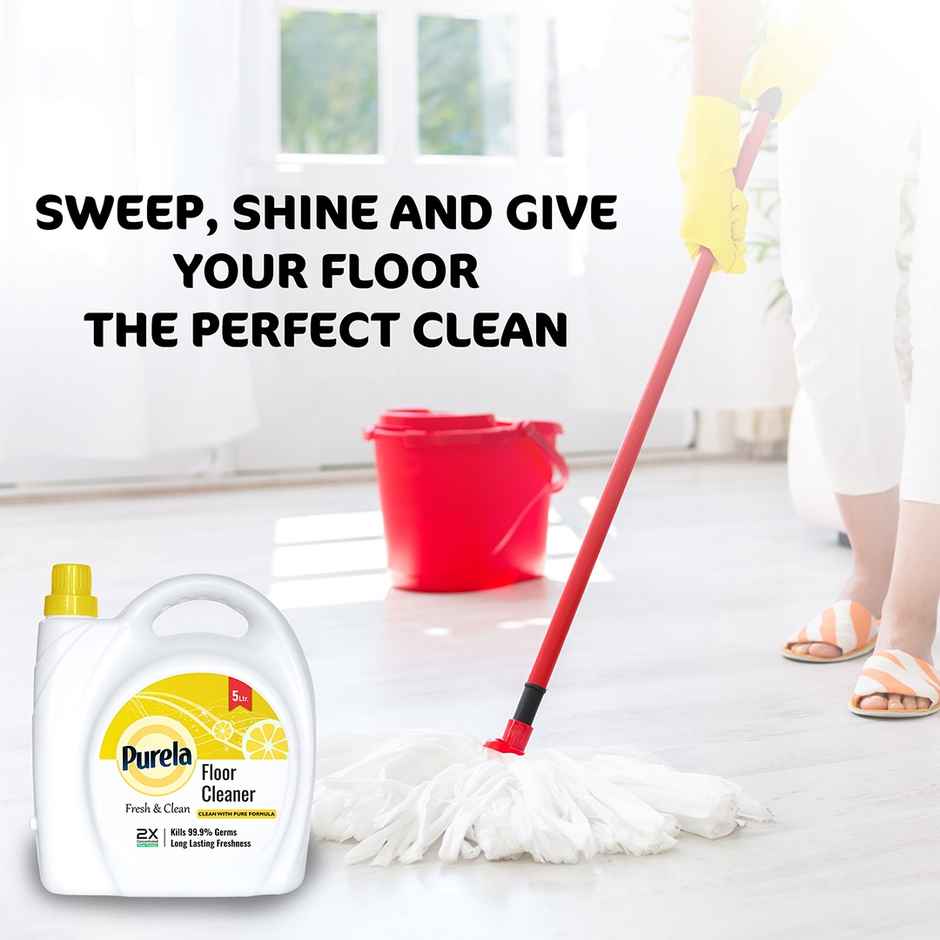 Purela Lemon Floor Cleaner Liquids | Bathroom Surface Cleaning Liquid | Ecofriendly