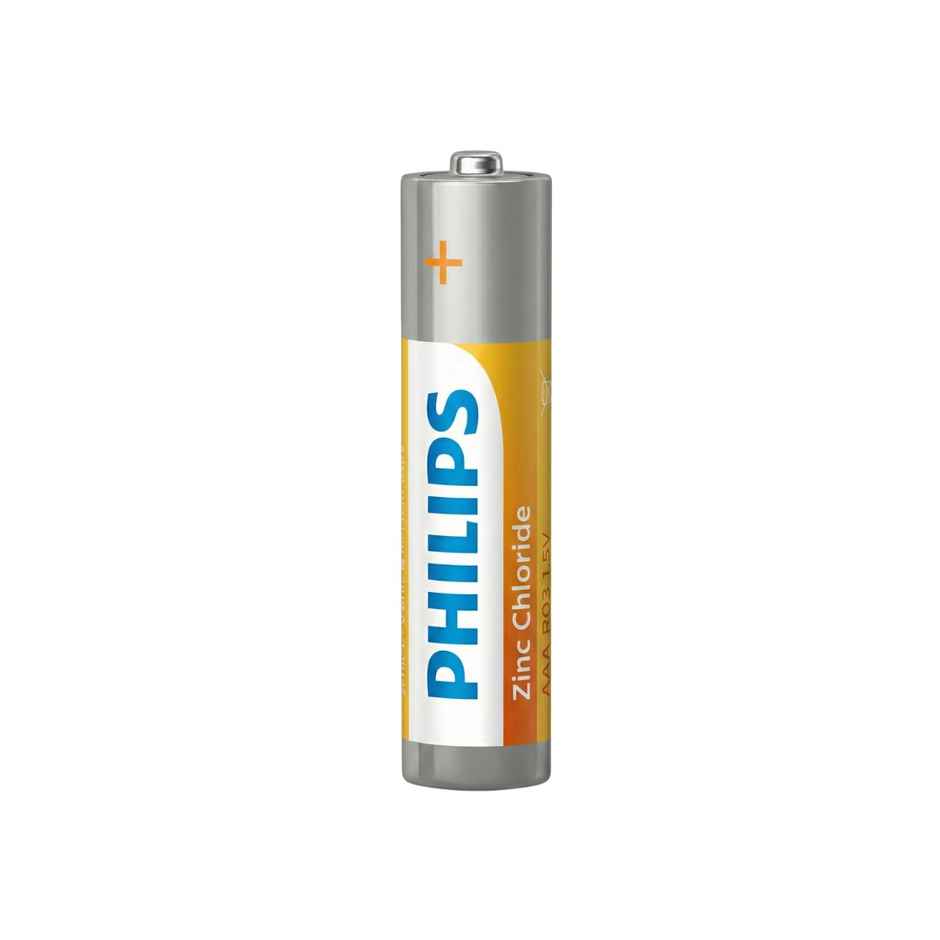 Philips AAA Zinc Chloride Battery | 1.5V | Long Lasting | Leak Resistant