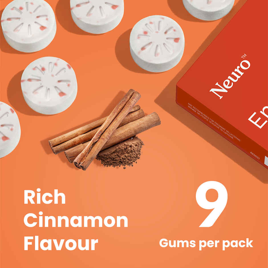 Neuro Energy and Focus Gums Blister Cinnamon Combo