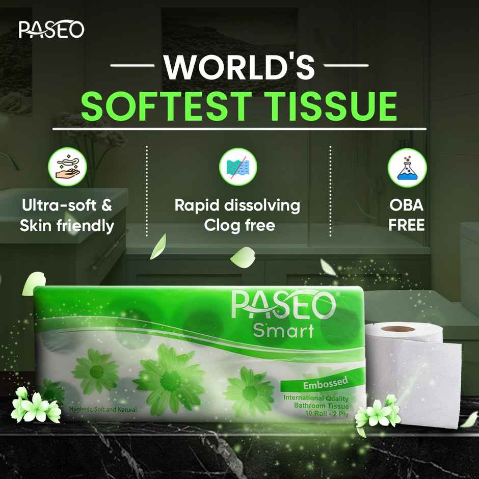 Paseo Toilet Roll 2Ply 200 Pulls 10 U