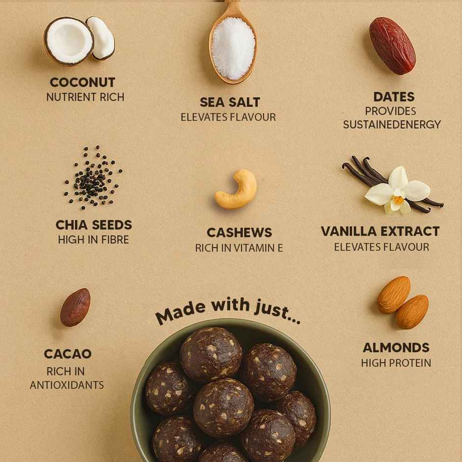 Eat Better Co Vanilla & Chocolate Laddoos | No Added Sugar | High Protein, Truly Natural