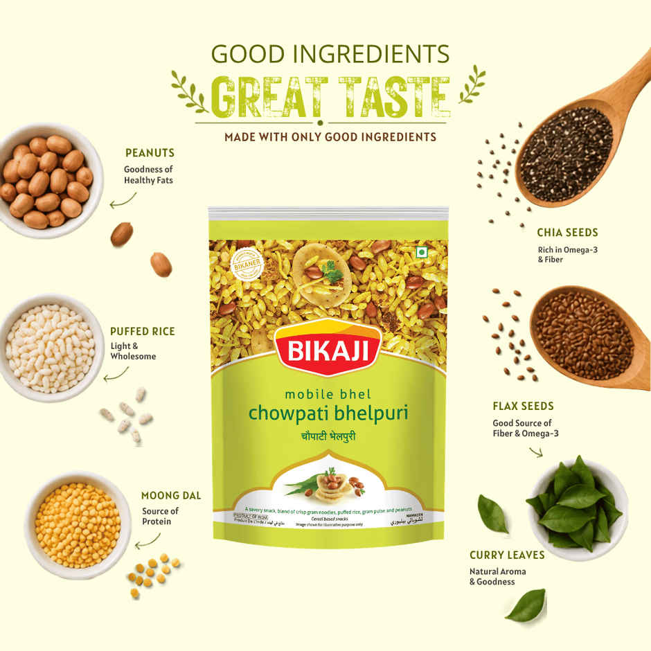Bikaji Aslee Bikaneri - Chowpati Bhel Namkeen