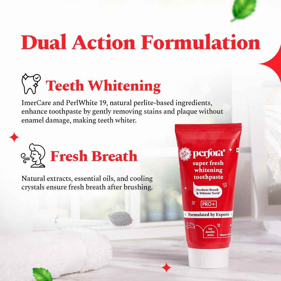 Perfora Super Fresh Teeth Whitening Toothpaste Combo
