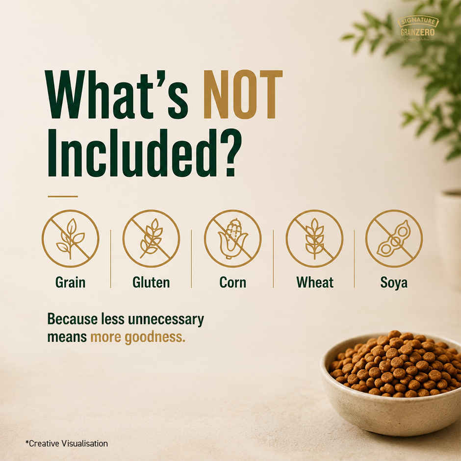 Signature Grain Zero Adult Dry Dog Food | Real Chicken, Eggs, and Vegetables