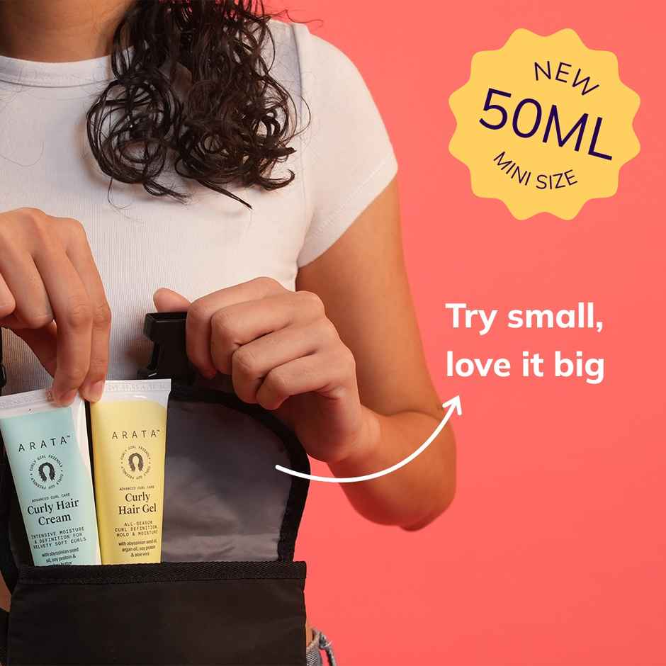 Arata Curl Cream & Gel Styling Mini Combo