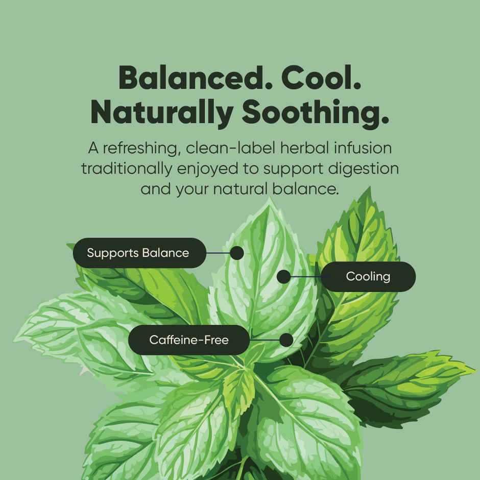 Tencha Spearmint Leaf Tea | Caffeine-Free Herbal Infusion for PCOS & Digestion