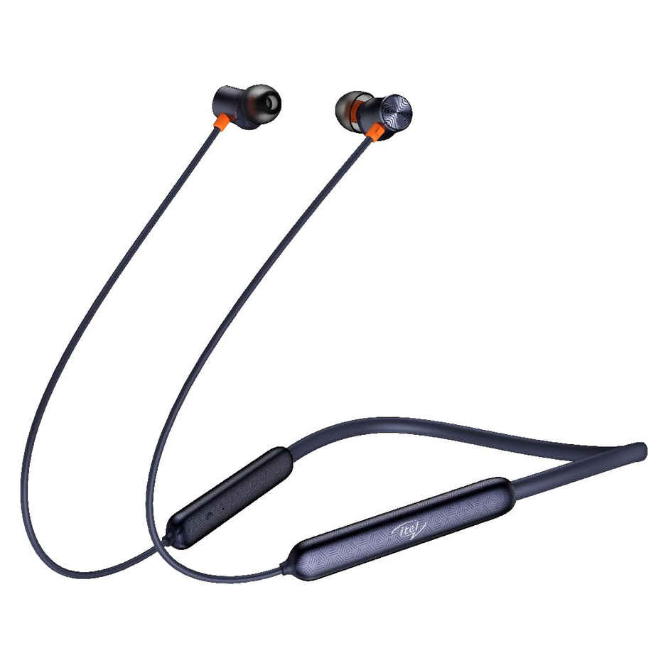 itel Ieb54 Earphones - Ai Enc, 35H Playtime, 10Mm Bass,Magnetic, Ipx5, Dual Pairing (Blue)
