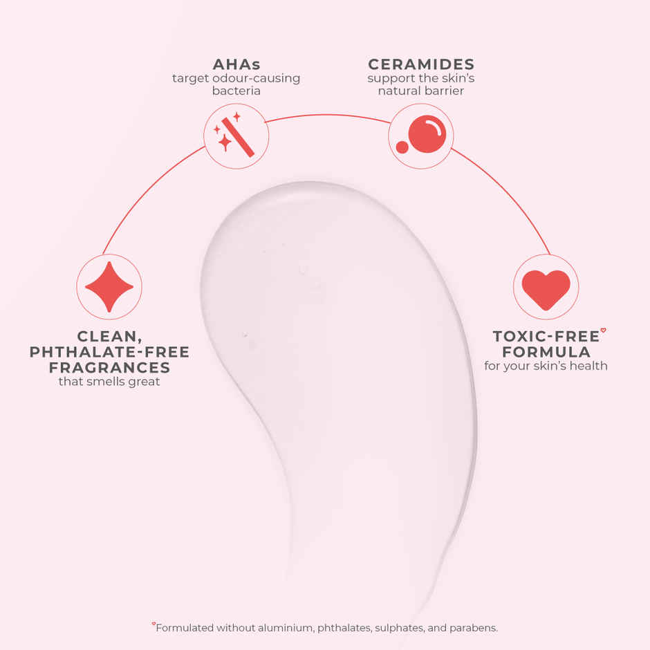 Nua Deodorant Roll-On Rose and Raspberry