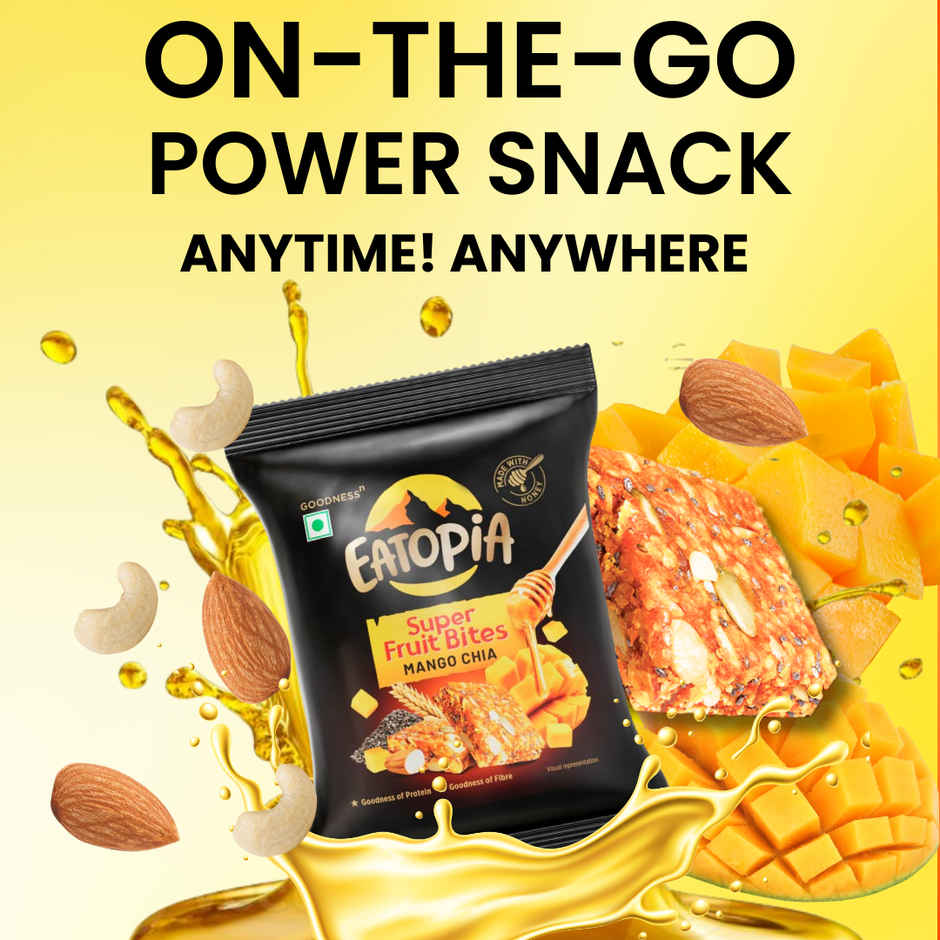 Eatopia Fruit Minis Mango Bites Energy Bars (No Refined Sugar & Preservatives)