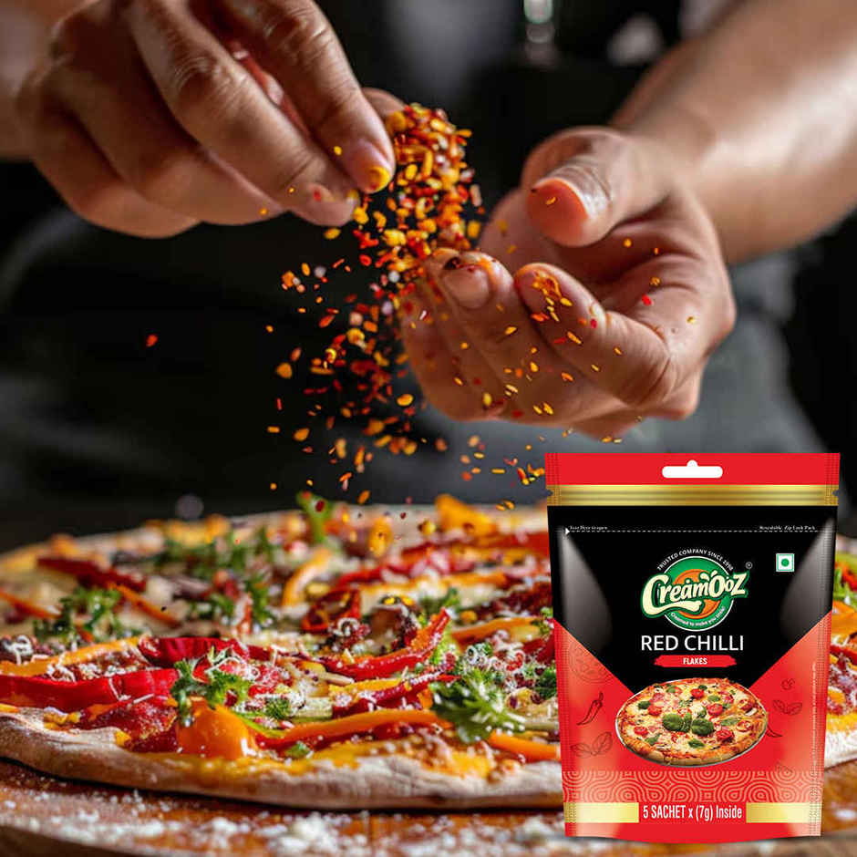 Creamooz Red Chilli Flakes (Pack of 5 Sachets)