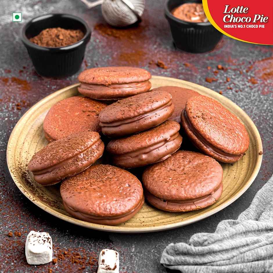 Lotte Premium Chocolate Choco Pie | Artificial Flavour-free and Preservative-free Combo