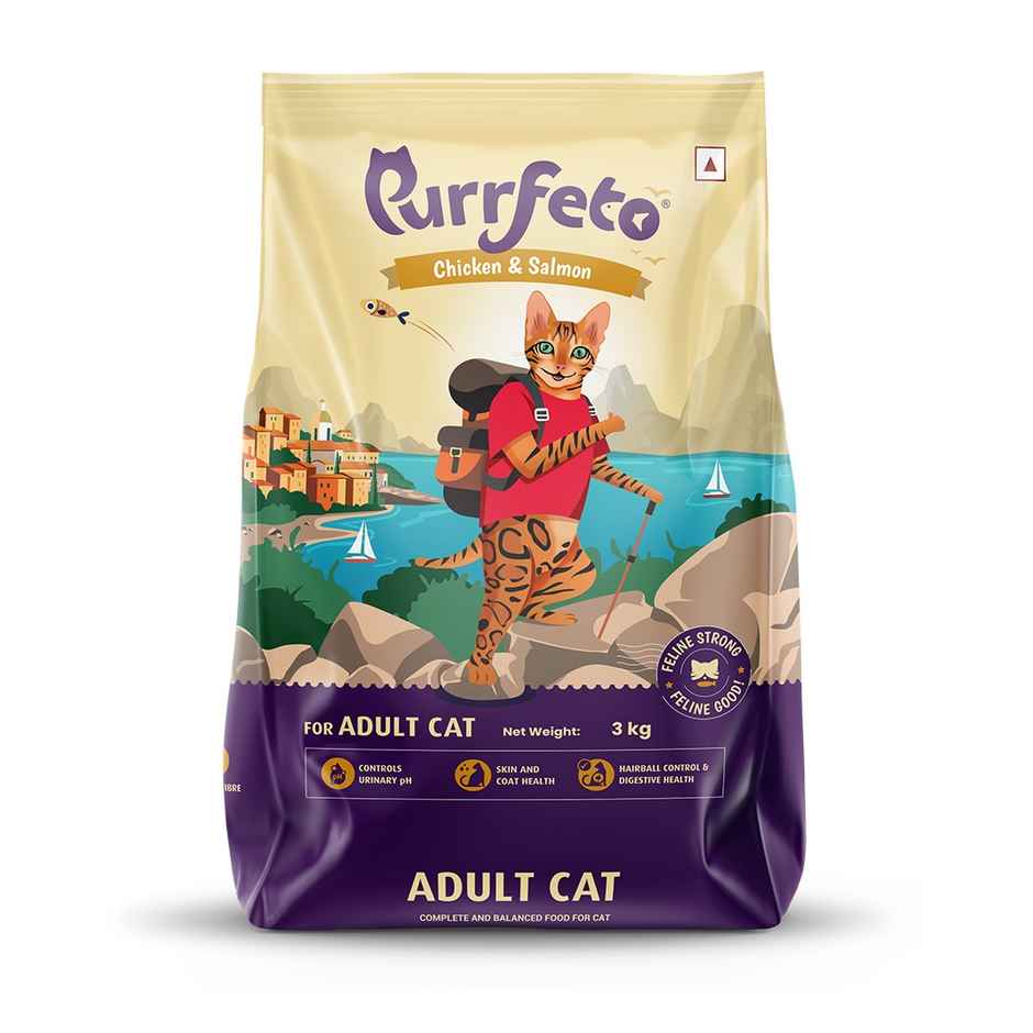 Purrfeto Dry Cat FOOD Chicken And Salmon | Adult FOOD
