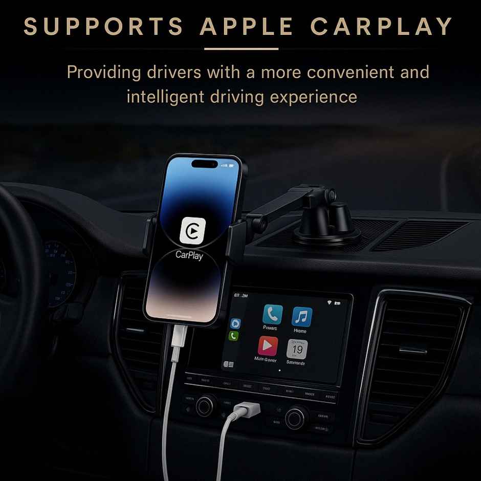 Roarx MFi Certified USB to Lightning Charging Cable (for iPhone, Supports Apple CarPlay & Data Transfer) - White